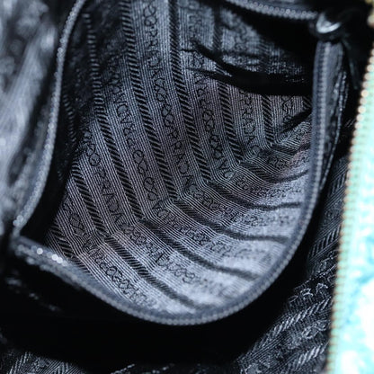 Prada Chain Shoulder Bag Tessuto, BLUE, NYLON, Shoulder bag