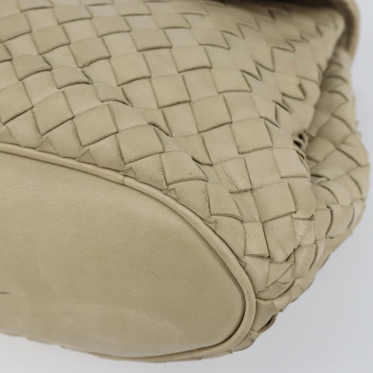 Bottega Veneta Intrecciato Handbag Leather, BEIGE, LEATHER, Handbag