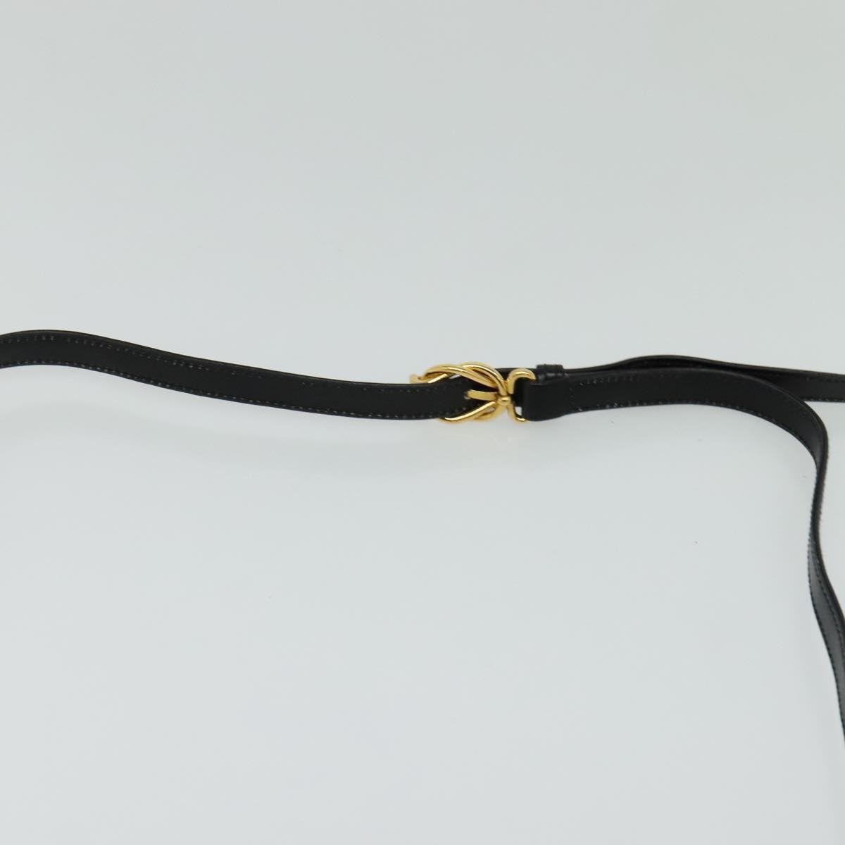 Gucci Vintage Flap Shoulder Bag Leather, BLACK, LEATHER, Shoulder bag