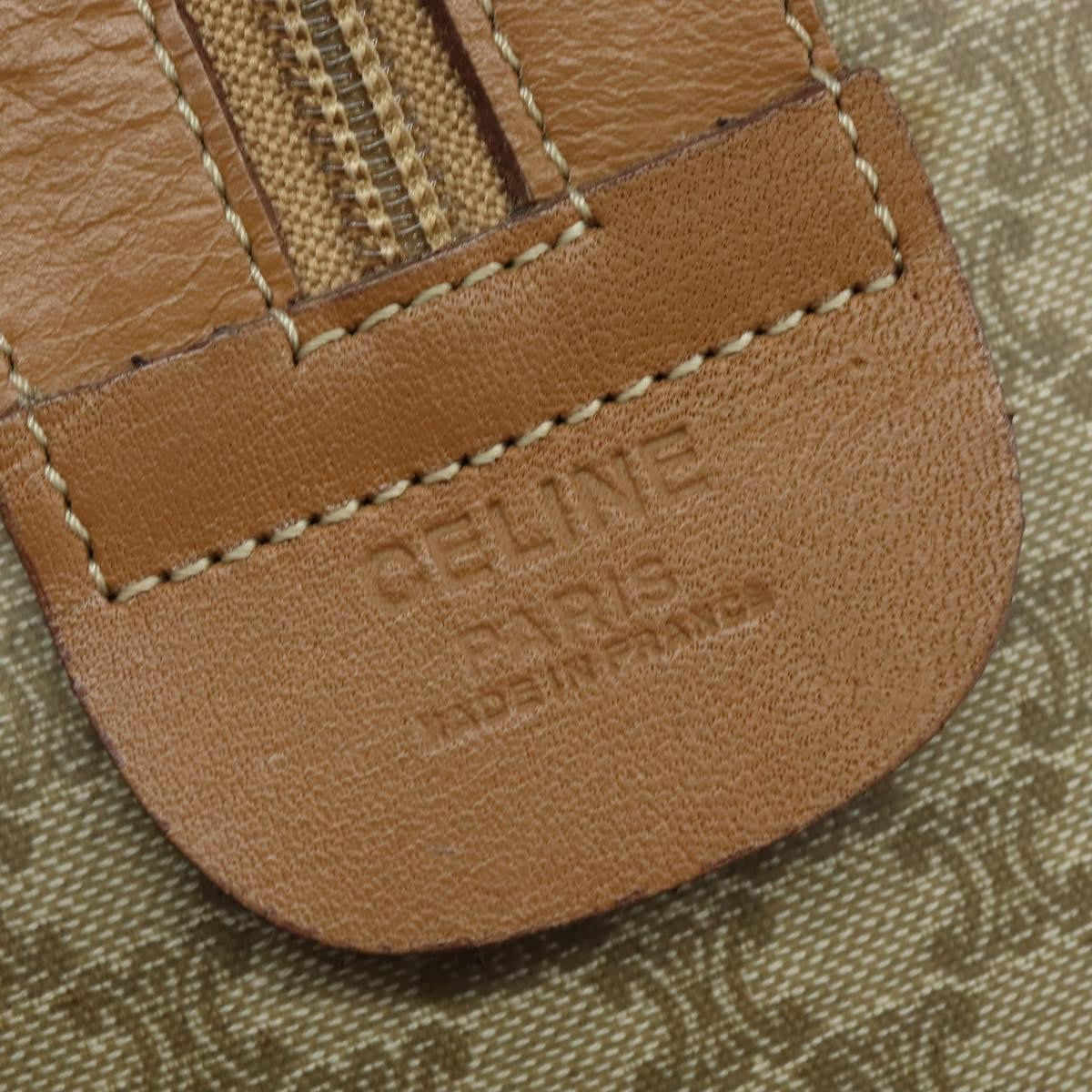 Celine Vintage Macadam Boston bag Canvas, BEIGE, CANVAS, Travel bag