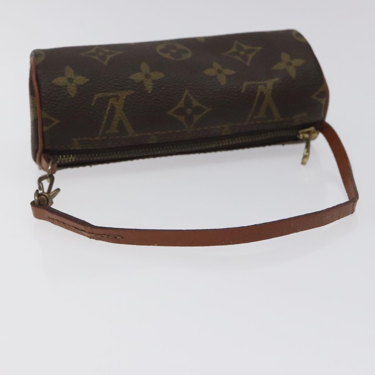 Louis Vuitton Papillon Pochette Monogram Canvas, BROWN, CANVAS, Clutche & pouche