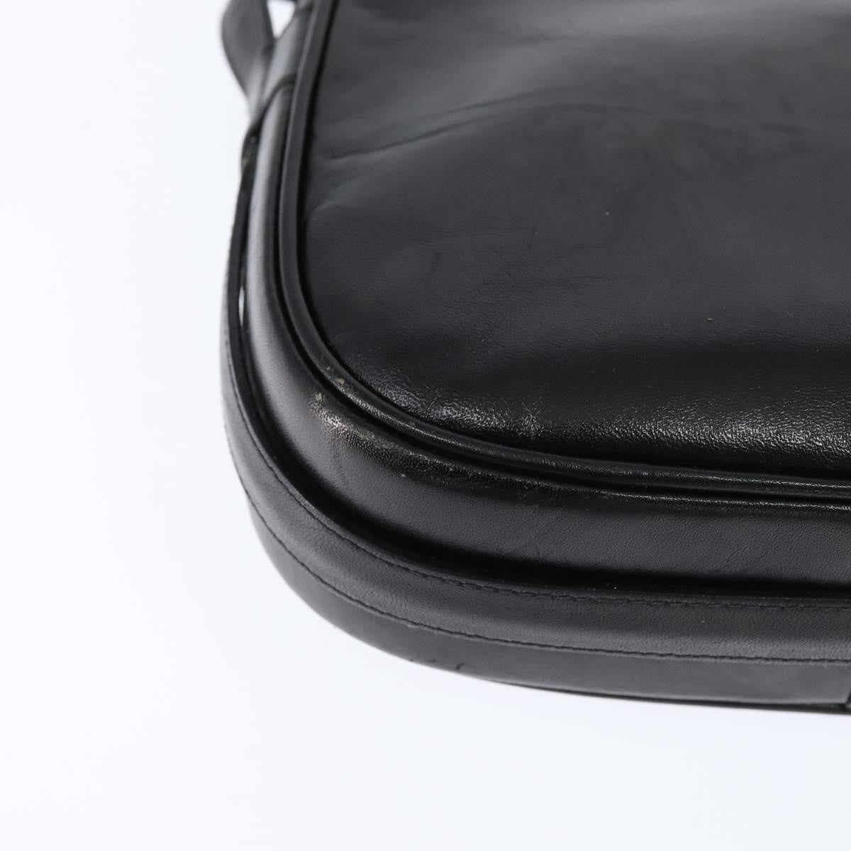 Celine Shoulder Bag Leather, BLACK, LEATHER, Shoulder bag