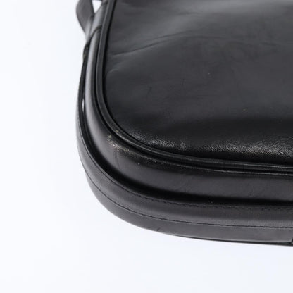 Celine Shoulder Bag Leather, BLACK, LEATHER, Shoulder bag