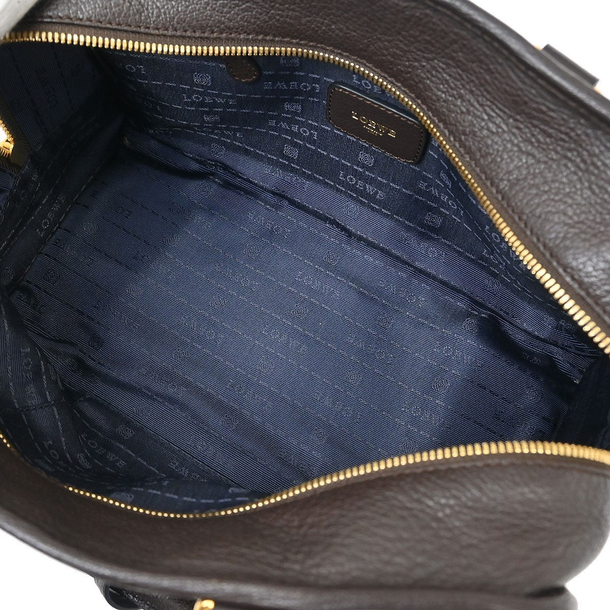 Loewe Amazona Bag Leather, BROWN, LEATHER, Handbag