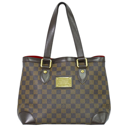 Louis Vuitton Hampstead Handbag Damier, BROWN, CANVAS, Handbag