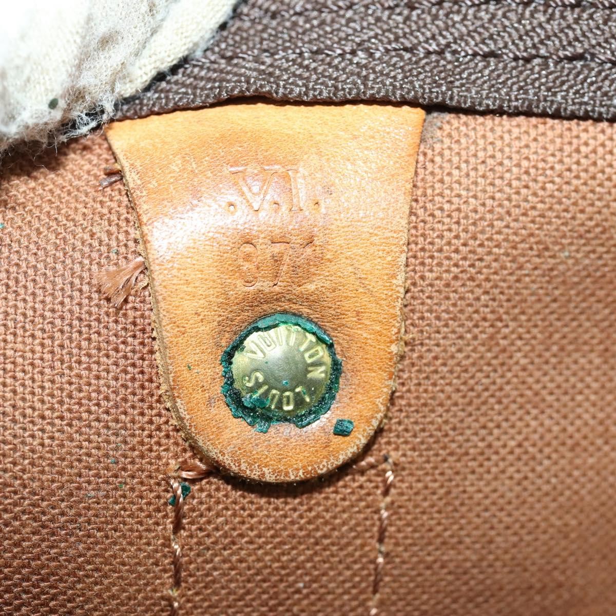 Louis Vuitton Keepall Bandouliere Bag Monogram Canvas, BROWN, CANVAS, Travel bag