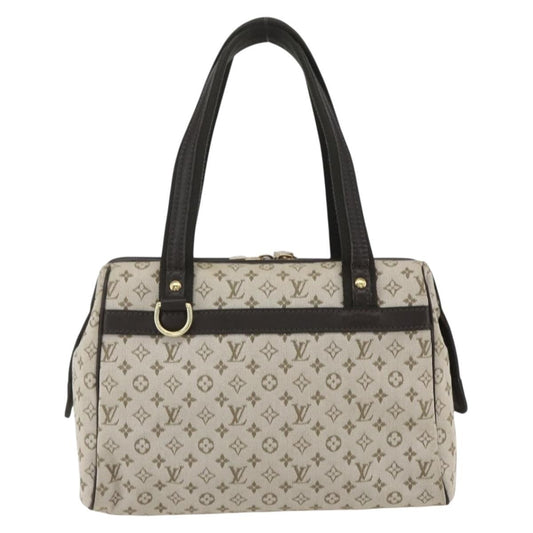Louis Vuitton Josephine Handbag Mini Lin, KHAKI, CANVAS, Handbag