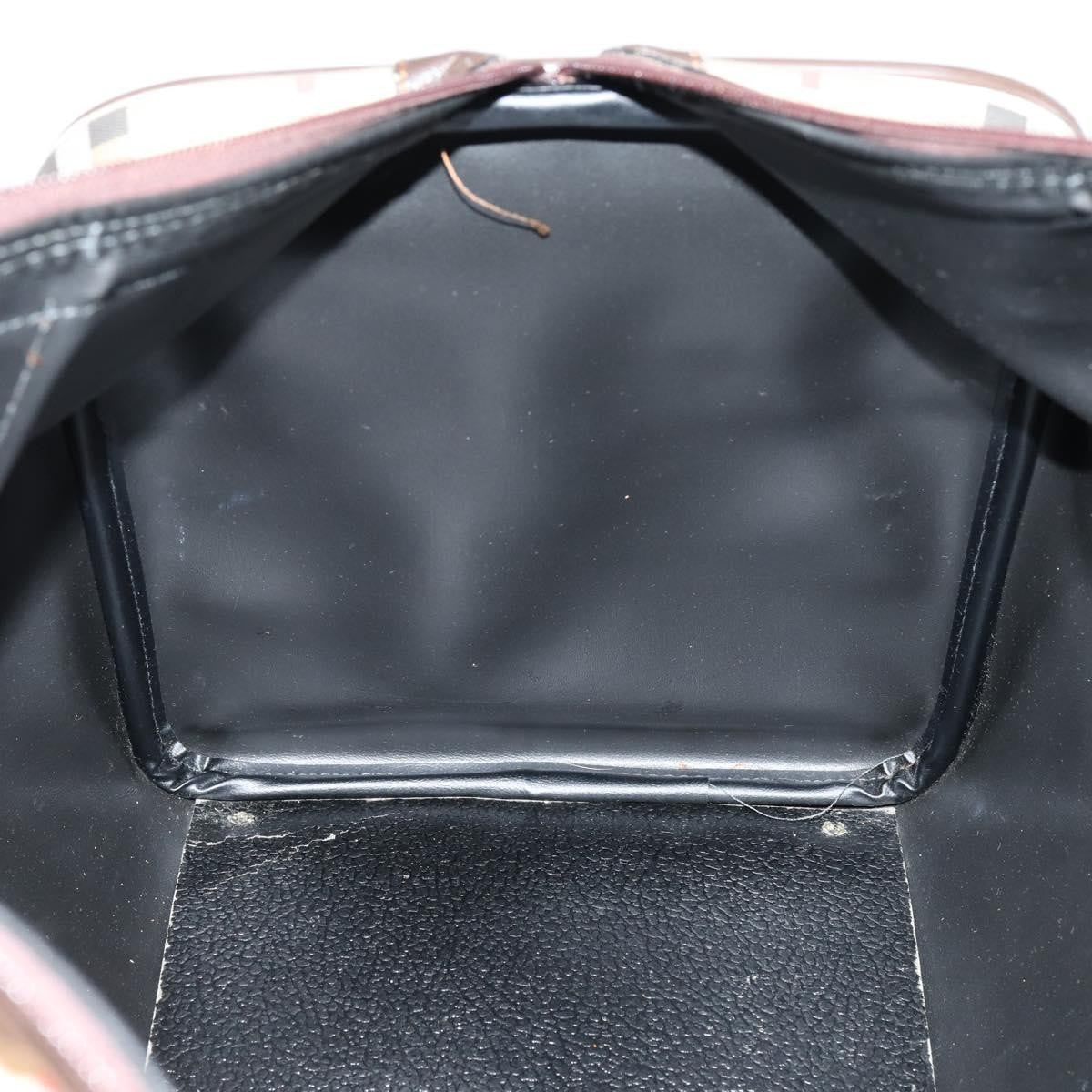 Burberry Vintage Duffle Bag Haymarket Canvas, BEIGE, CANVAS, Travel bag