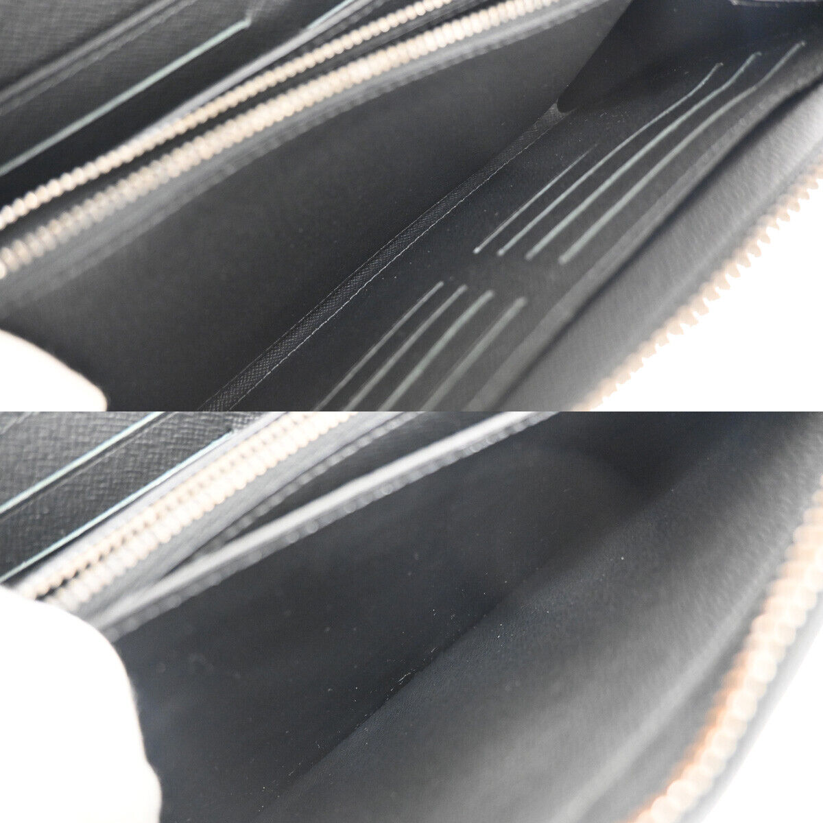 Louis Vuitton Zippy XL Monogram Eclipse Leather, BLACK, LEATHER, Wallets