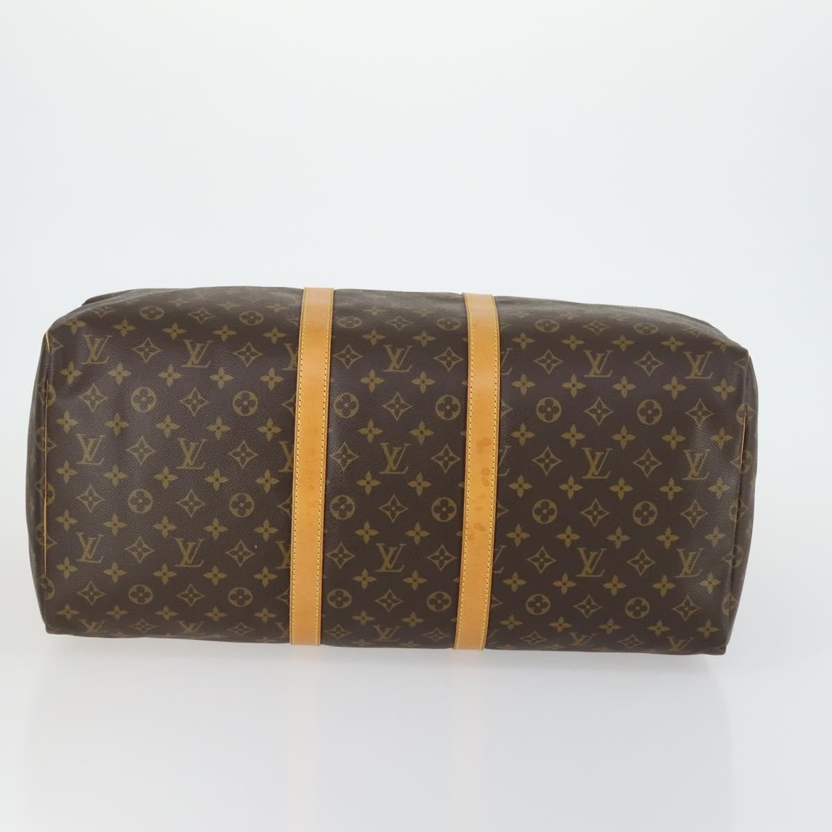 Louis Vuitton Keepall Bag Monogram Canvas, BROWN, CANVAS, Travel bag