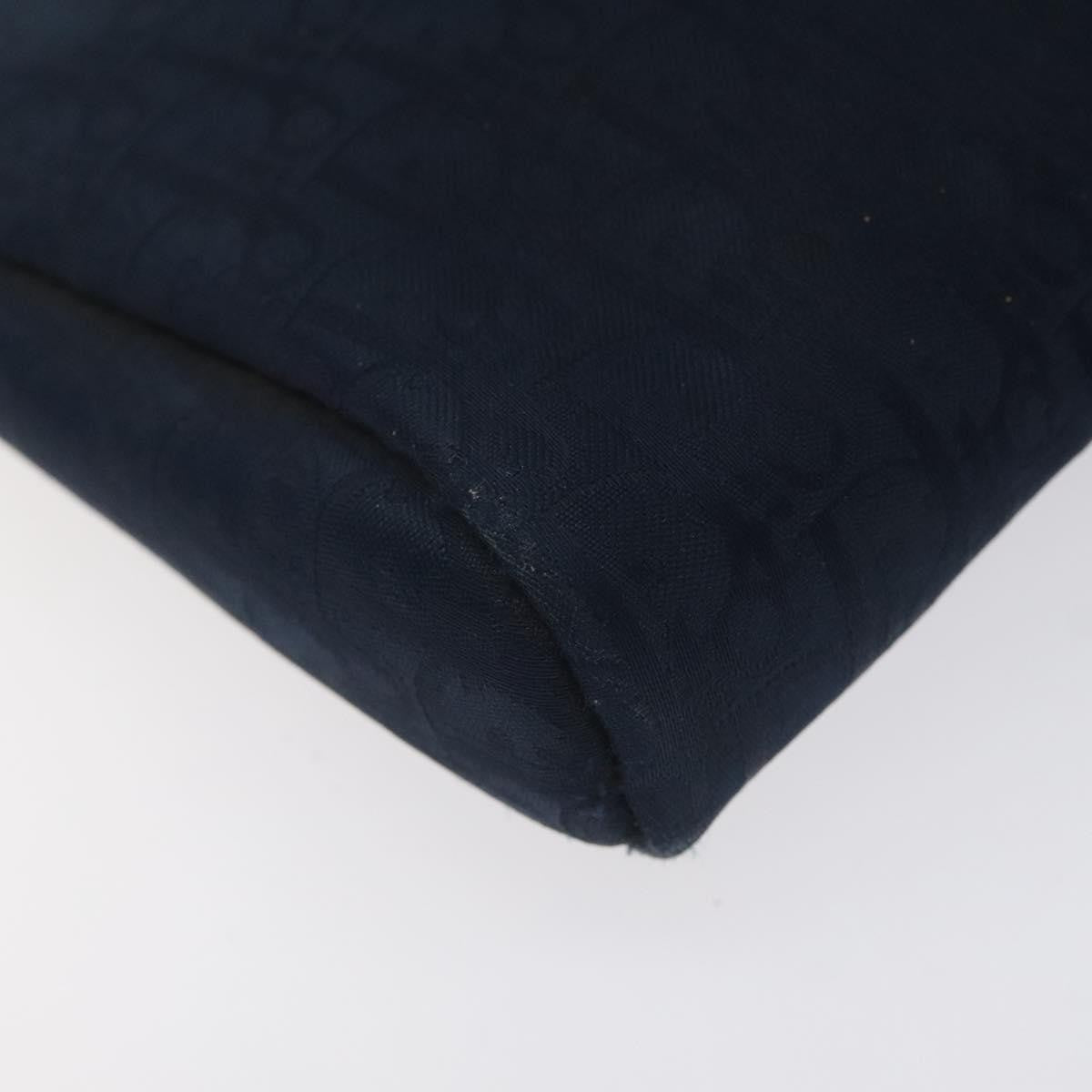 Christian Dior Vintage Trotter Pouch Diorissimo Canvas, NAVY, CANVAS, Clutche & pouche