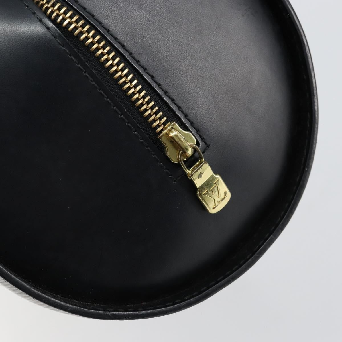 Louis Vuitton Soufflot Handbag Epi Leather, BLACK, LEATHER, Handbag