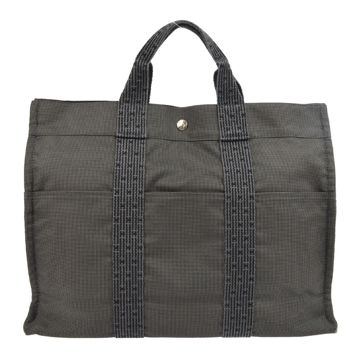 Hermes Fourre-tout Herline Fourre-tout Herline, GRAY, CANVAS, Tote bag