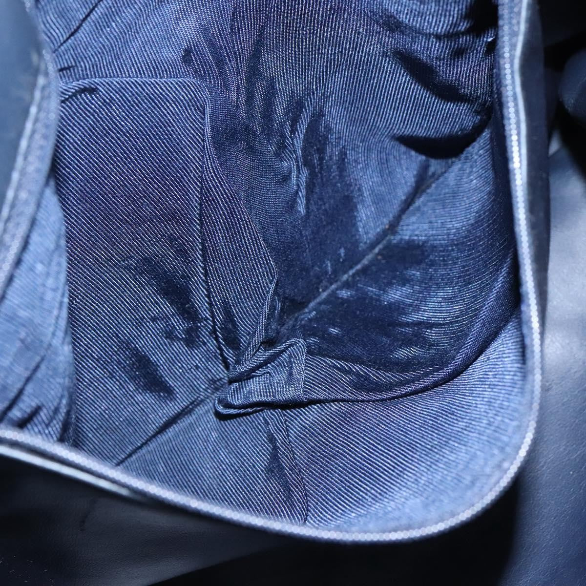 Bally Vintage Shoulder Bag Leather, NAVY, LEATHER, Shoulder bag