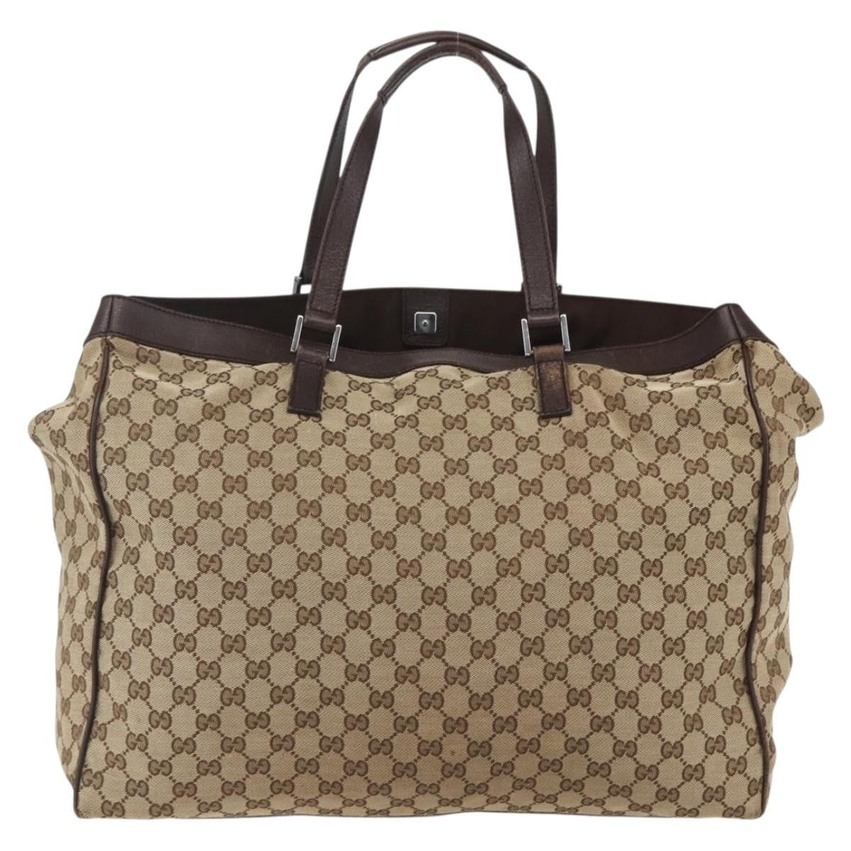 Gucci Vintage tote GG Canvas, BEIGE, CANVAS, Tote bag