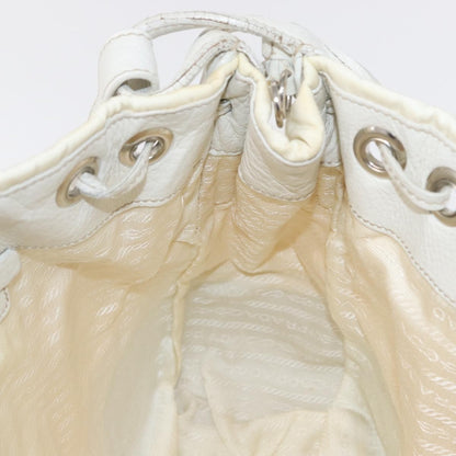 Prada Re-Edition 2002 Moon Handle Bag Re-Nylon and Leather, WHITE, NYLON, Shoulder bag