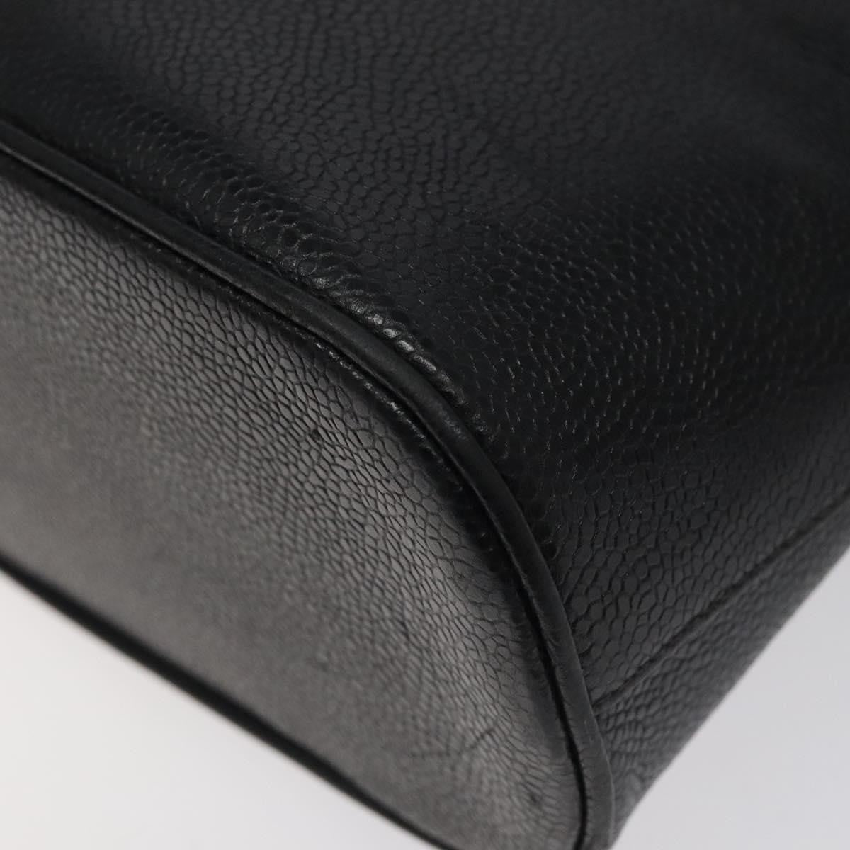 Chanel Coco Mark Black cakfskin, BLACK, CALFSKIN, Handbag