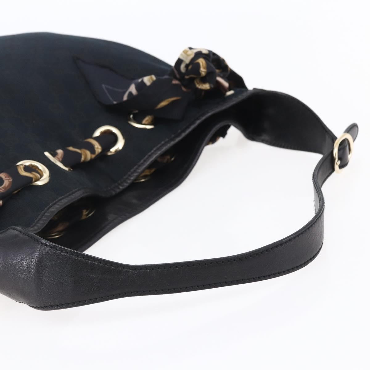 Gucci Positano Hobo GG Canvas, BLACK, CANVAS, Shoulder bag