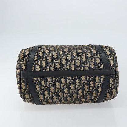 Christian Dior Vintage Trotter Boston Bag Canvas, NAVY, CANVAS, Travel bag