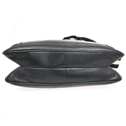 Bally Vintage Shoulder Bag Leather, BLACK, LEATHER, Shoulder bag