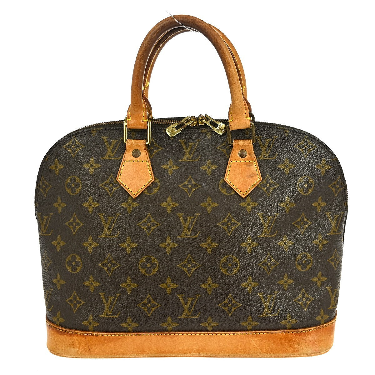 Louis Vuitton Alma Handbag Monogram Canvas, BROWN, CANVAS, Handbag