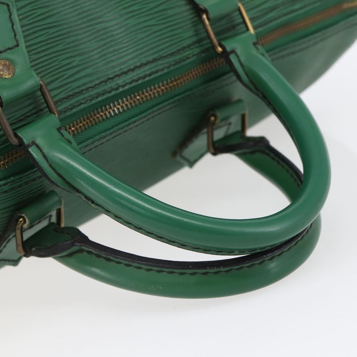 Louis Vuitton Speedy Handbag Epi Leather, GREEN, LEATHER, Handbag