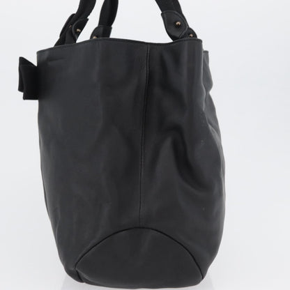Salvatore Ferragamo Vala tote Leather, BLACK, LEATHER, Tote bag
