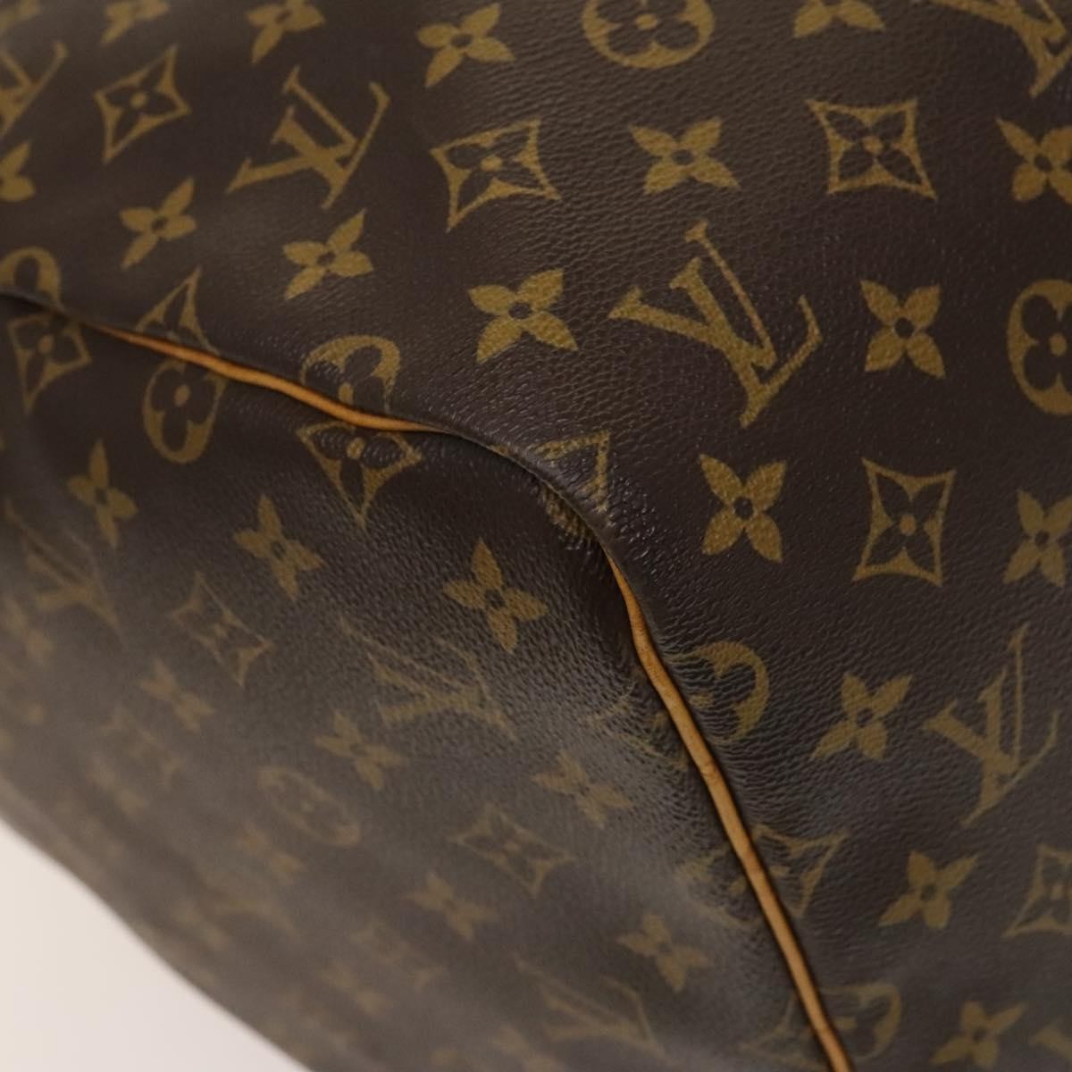 Louis Vuitton Keepall Bag Monogram Canvas, BROWN, CANVAS, Travel bag