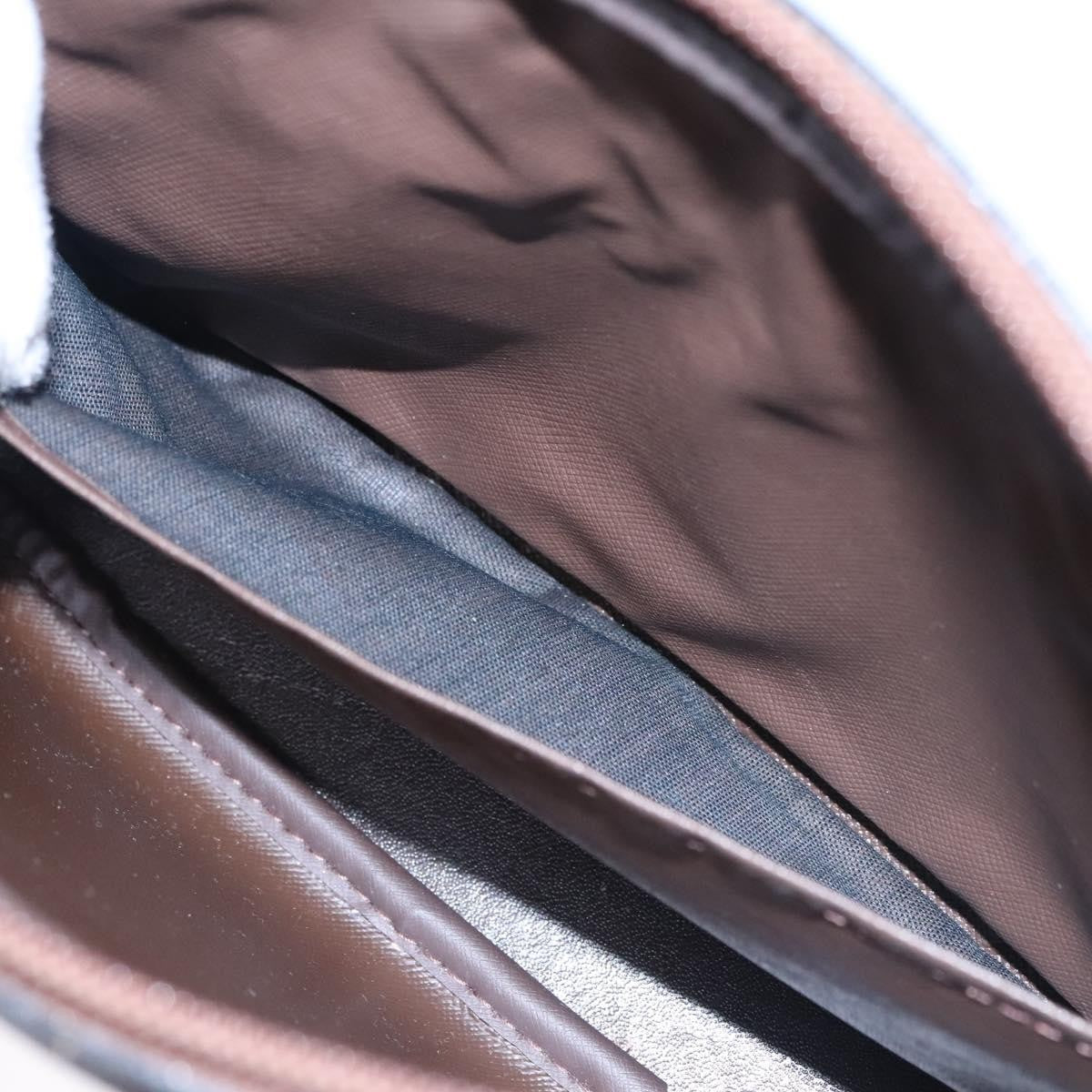 Burberry Nova check Pochette Canvas, BROWN, CANVAS, Clutche & pouche