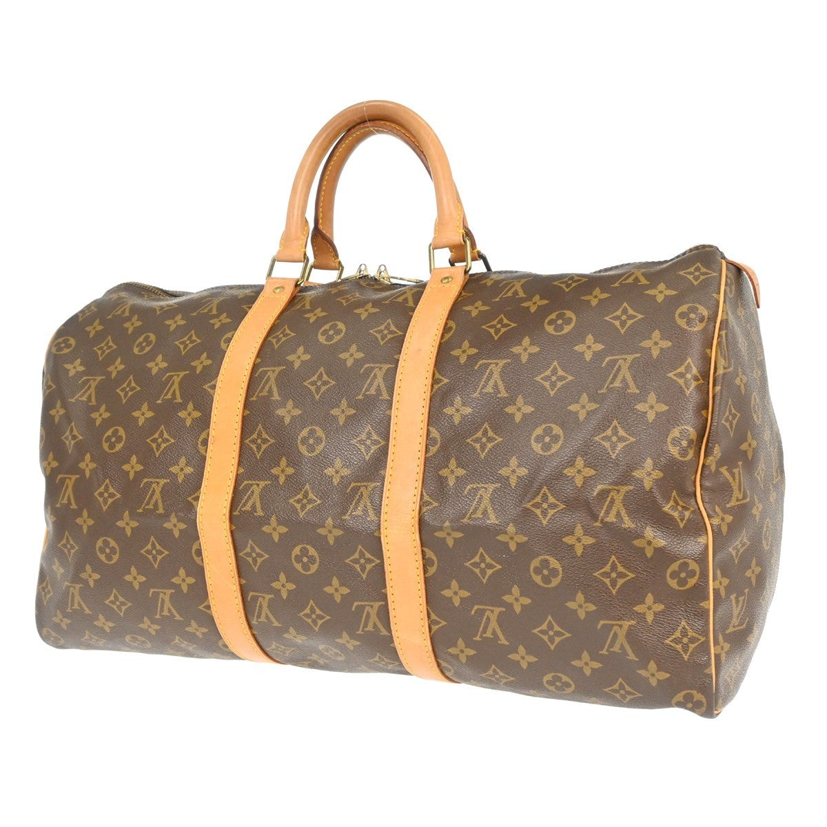 Louis Vuitton Keepall Bag Monogram Canvas, Brown, Canvas, Travel Bag