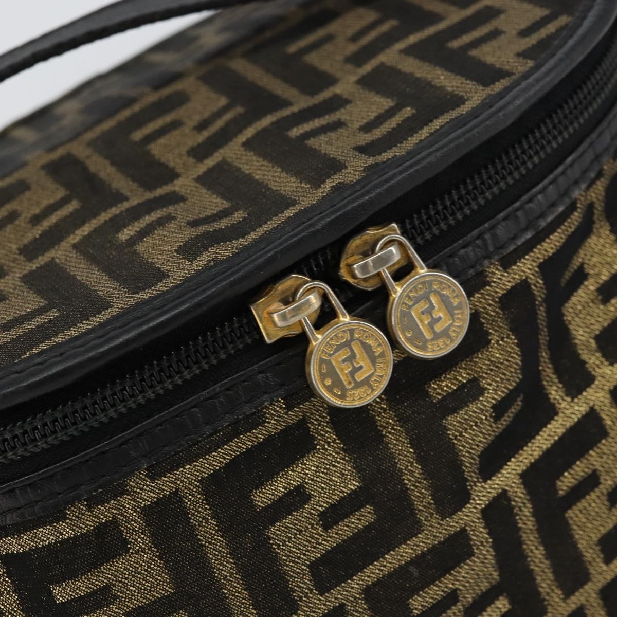 Fendi Vanity Clutch Canvas, BROWN, CANVAS, Clutche & pouche