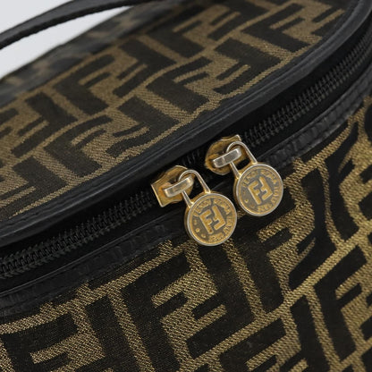 Fendi Vanity Clutch Canvas, BROWN, CANVAS, Clutche & pouche