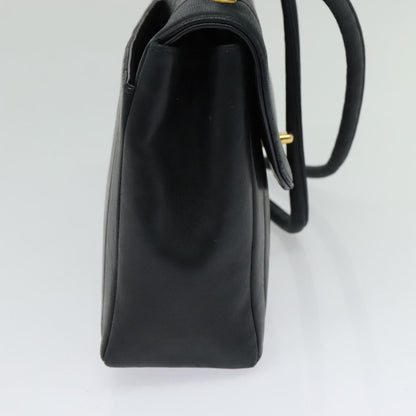 Chanel Vintage Vertical CC Flap Bag Leather, BLACK, LEATHER, Shoulder bag