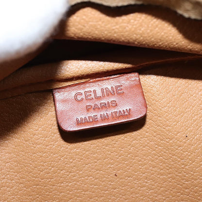 Celine Vintage Macadam Shoulder Bag Canvas, BROWN, CANVAS, Shoulder bag