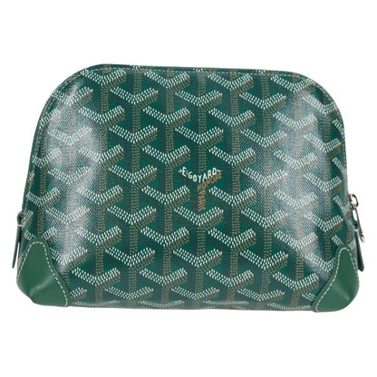 Goyard Vendome cosmetic pouch Canvas, GREEN, CANVAS, Clutche & pouche
