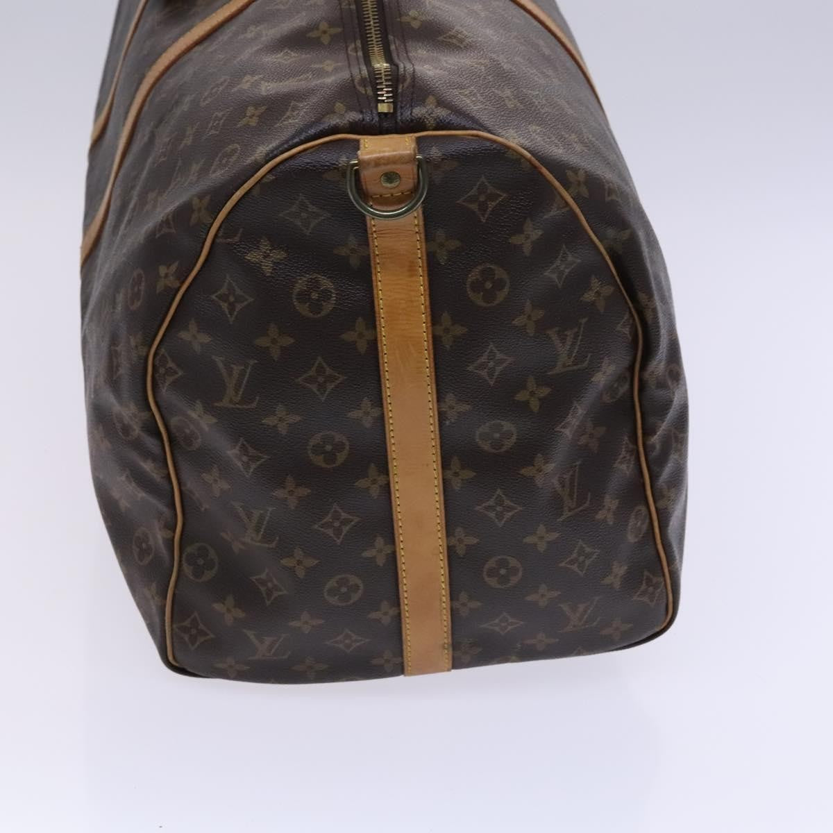 Louis Vuitton Keepall Bandouliere Bag Monogram Canvas, BROWN, CANVAS, Travel bag