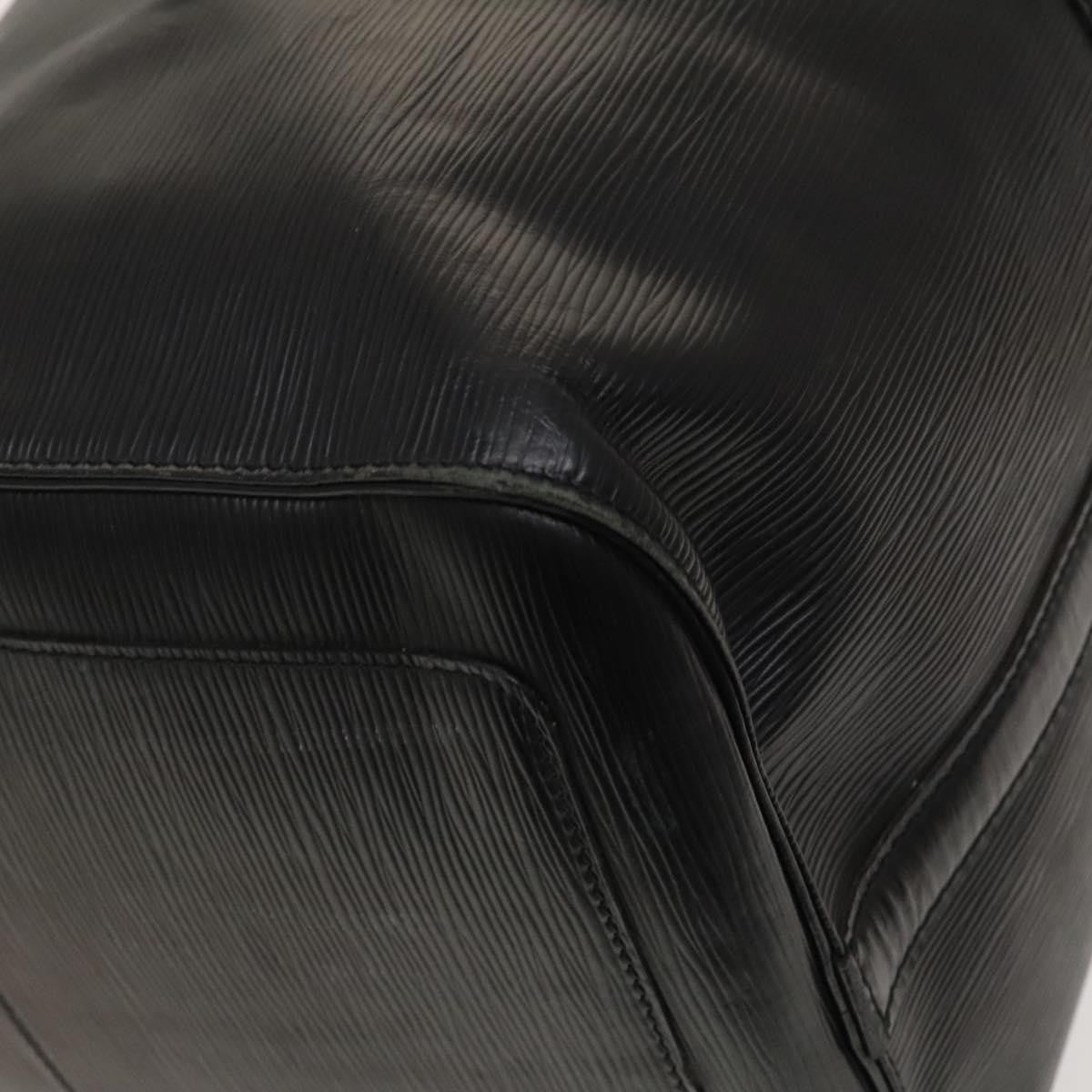 Louis Vuitton Keepall Bag Epi Leather, BLACK, LEATHER, Travel bag