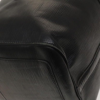 Louis Vuitton Keepall Bag Epi Leather, BLACK, LEATHER, Travel bag
