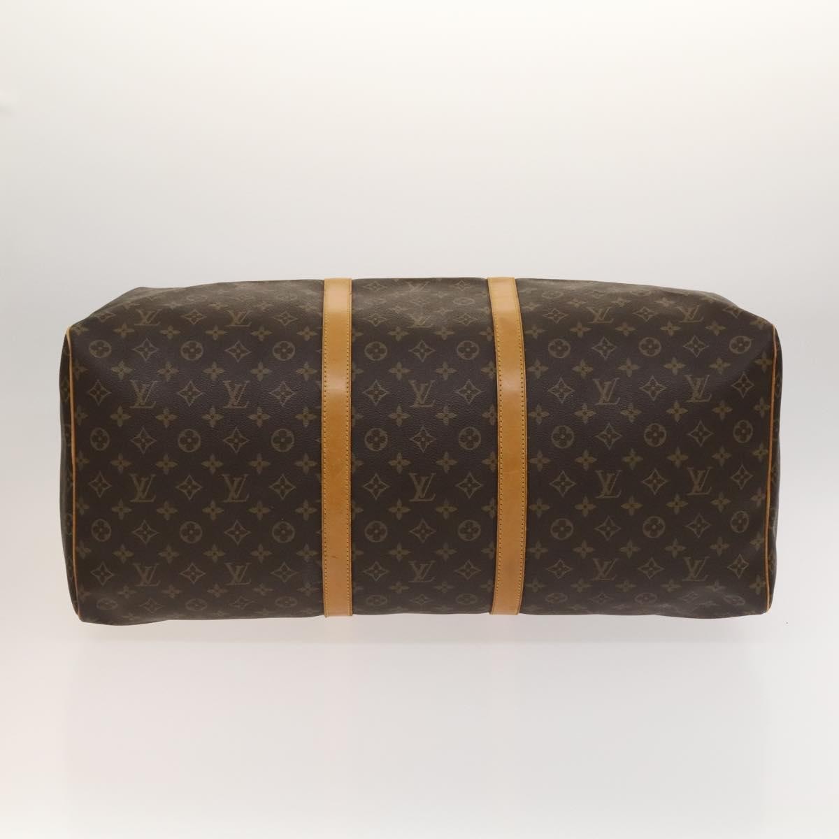 Louis Vuitton Keepall Bag Monogram Canvas, BROWN, CANVAS, Travel bag