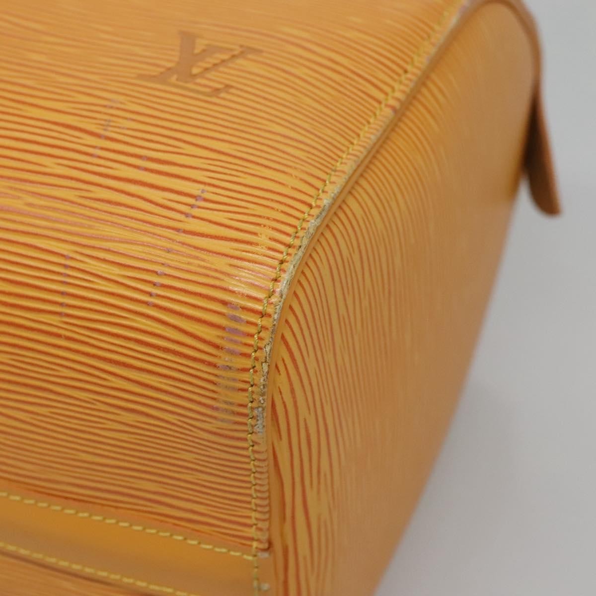 Louis Vuitton Speedy Handbag Epi Leather, YELLOW, LEATHER, Handbag