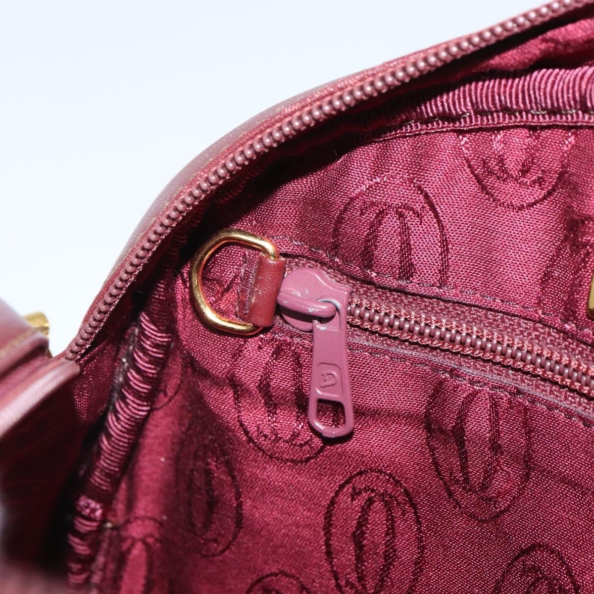 cartier Must de Cartier Shoulder Bag Leather, BURGUNDY, LEATHER, Shoulder bag