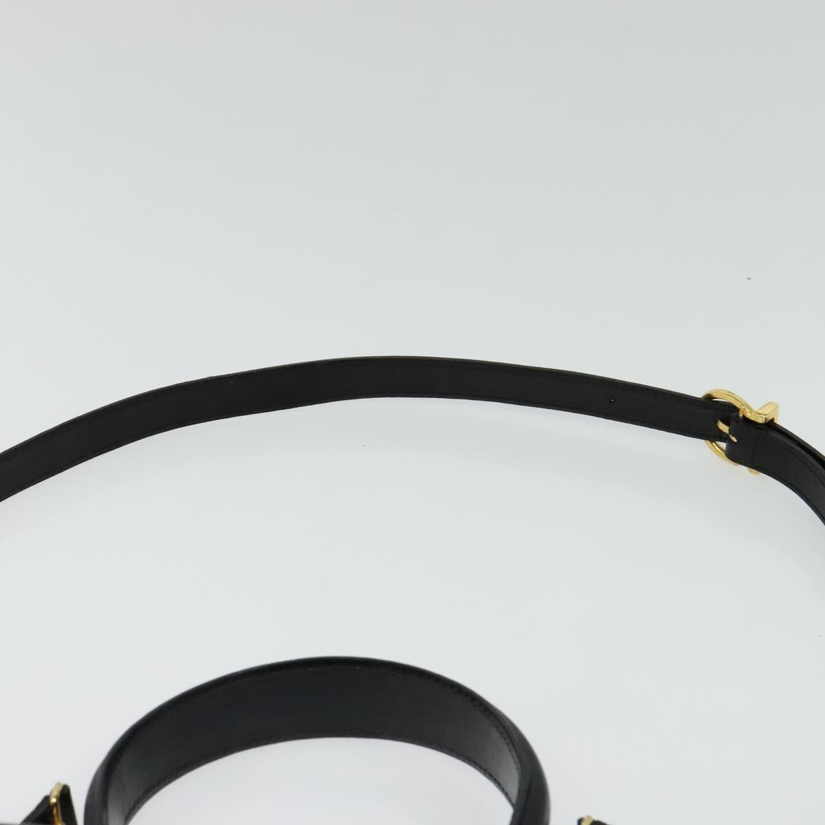 Salvatore Ferragamo Gancini Convertible Top Handle Bag Leather, BLACK, LEATHER, Handbag