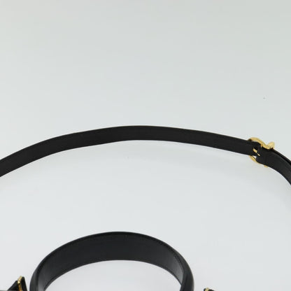 Salvatore Ferragamo Gancini Convertible Top Handle Bag Leather, BLACK, LEATHER, Handbag