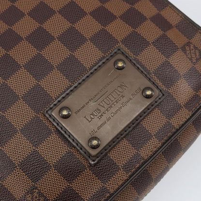 Louis Vuitton Brooklyn Handbag Damier, BROWN, CANVAS, Shoulder bag