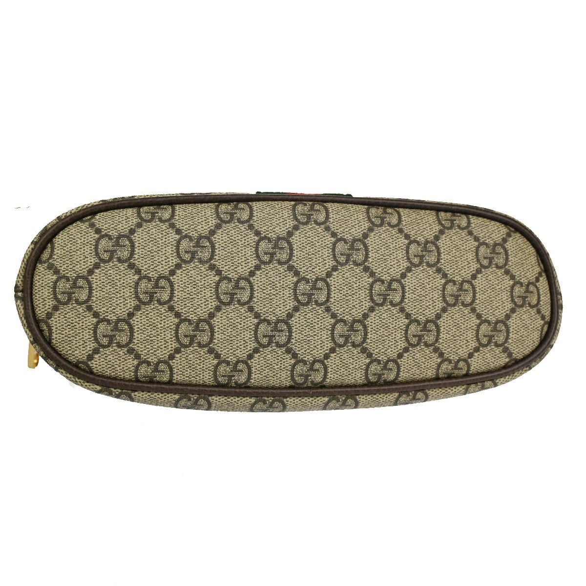 Gucci Ophidia Cosmetic Pouch GG Coated Canvas, BROWN, CANVAS, Toiletry Case