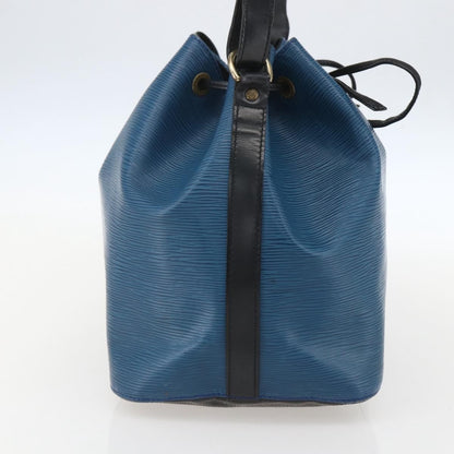 Louis Vuitton Bicolor Petit Noe Handbag Epi Leather, BLUE, LEATHER, Shoulder bag