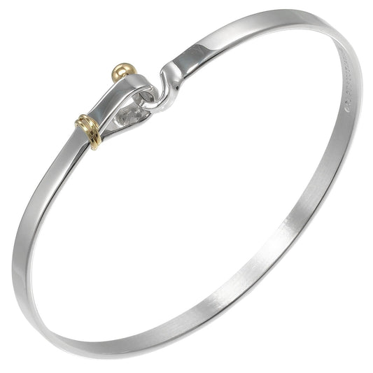Tiffany & Co. Love Knot Bracelet Sterling Silver and 18K Yellow Gold, SILVER, SILVER, Bracelet