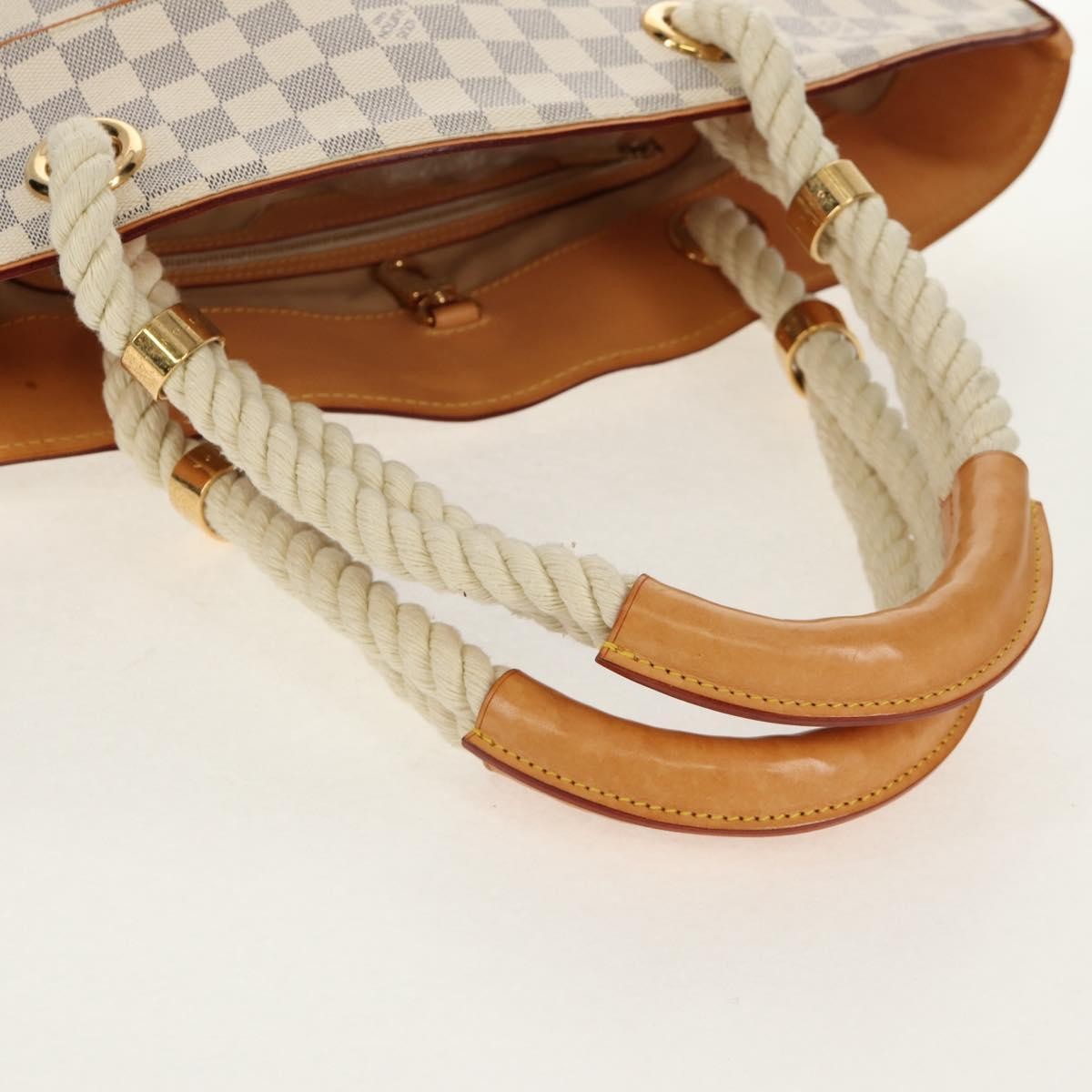 Louis Vuitton Pampelonne Handbag Damier, White, Canvas, Tote Bag