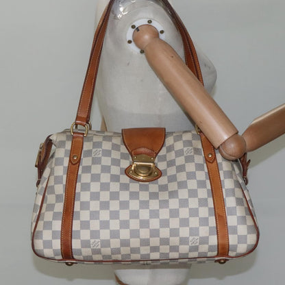 Louis Vuitton Stresa Handbag Damier, WHITE, CANVAS, Tote bag