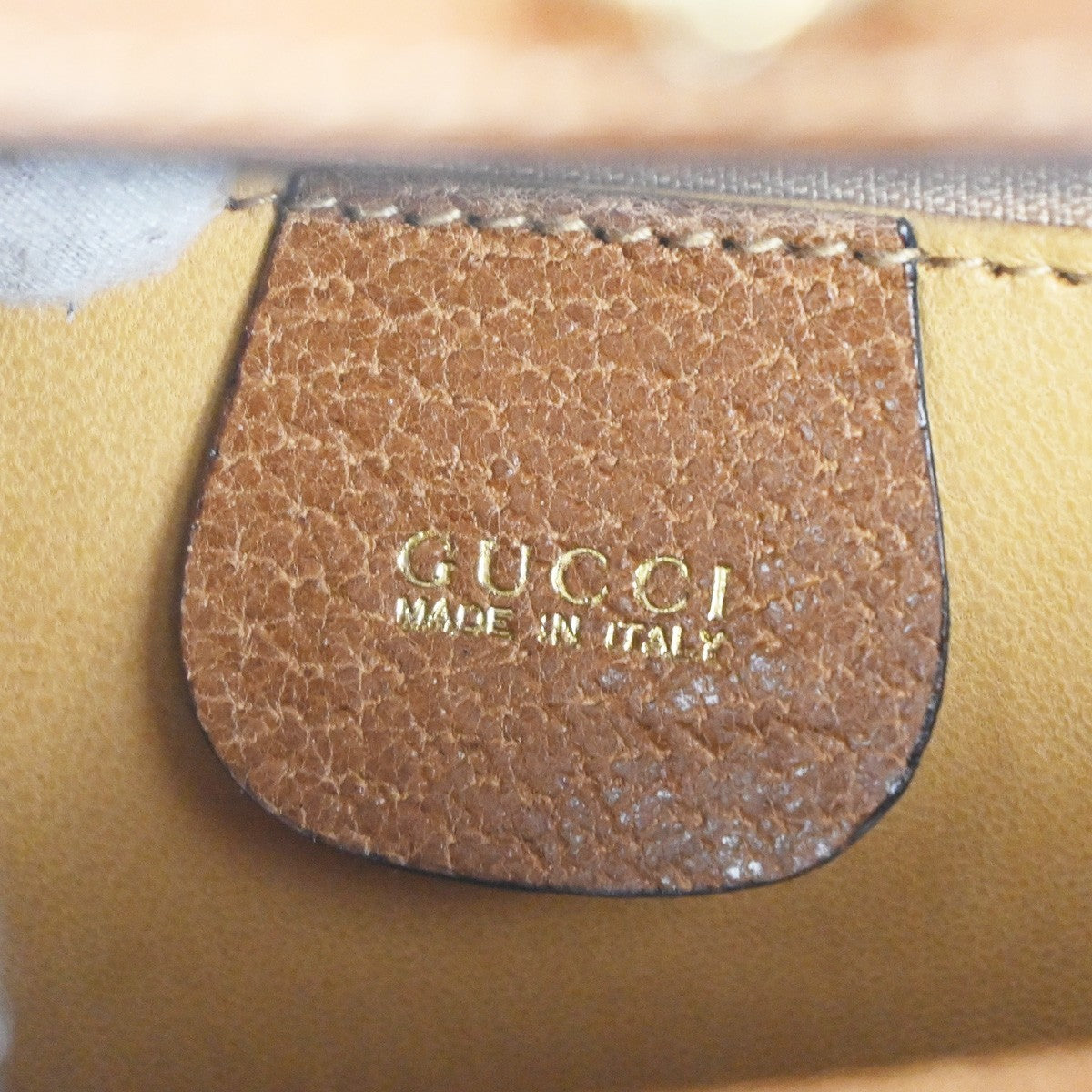 Gucci Vintage Lady Lock Top Handle Bag Leather, Brown, Leather, Shoulder Bag
